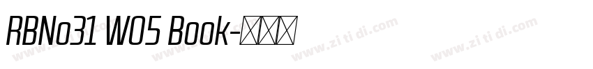 RBNo31 W05 Book字体转换